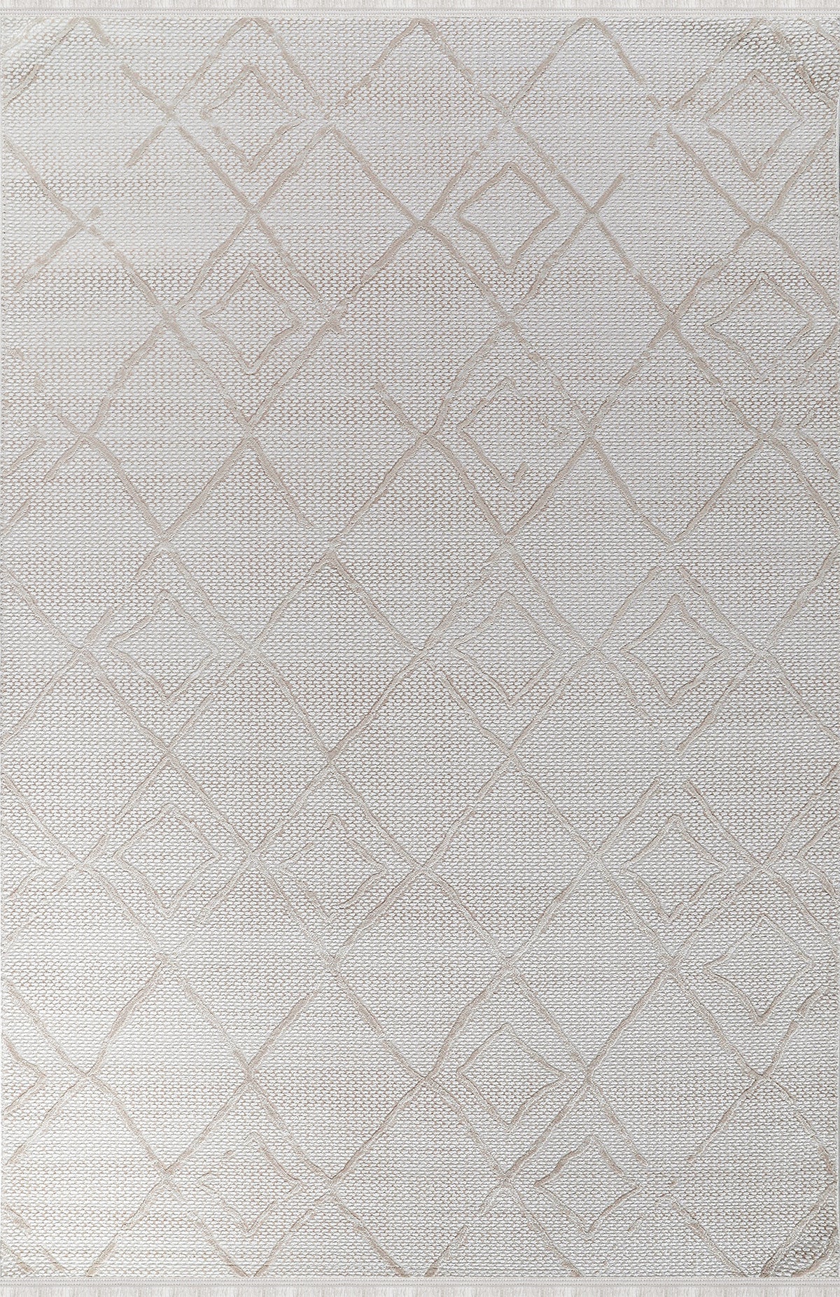 Akasya AK002 Krem Uzun Ömürlü Yumuşak Dokulu Salon Mutfak Koridor Oturma Odası Yolluk Halı