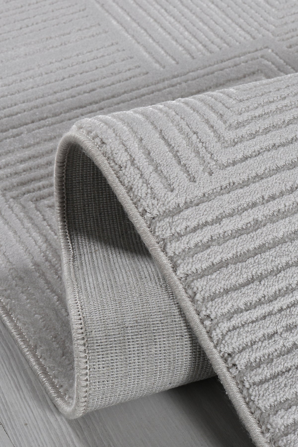 Akasya AK003 Gri Uzun Ömürlü Yumuşak Dokulu Salon Mutfak Koridor Oturma Odası Yolluk Halı