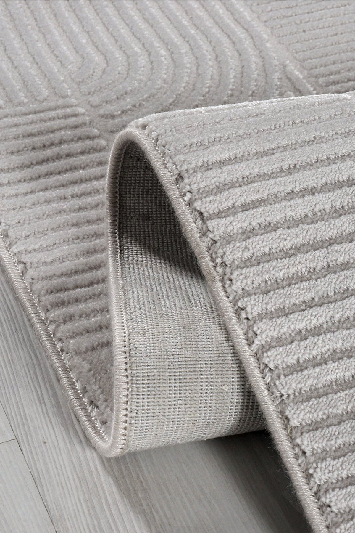 Akasya AK004 Gri Uzun Ömürlü Yumuşak Dokulu Salon Mutfak Koridor Oturma Odası Yolluk Halı