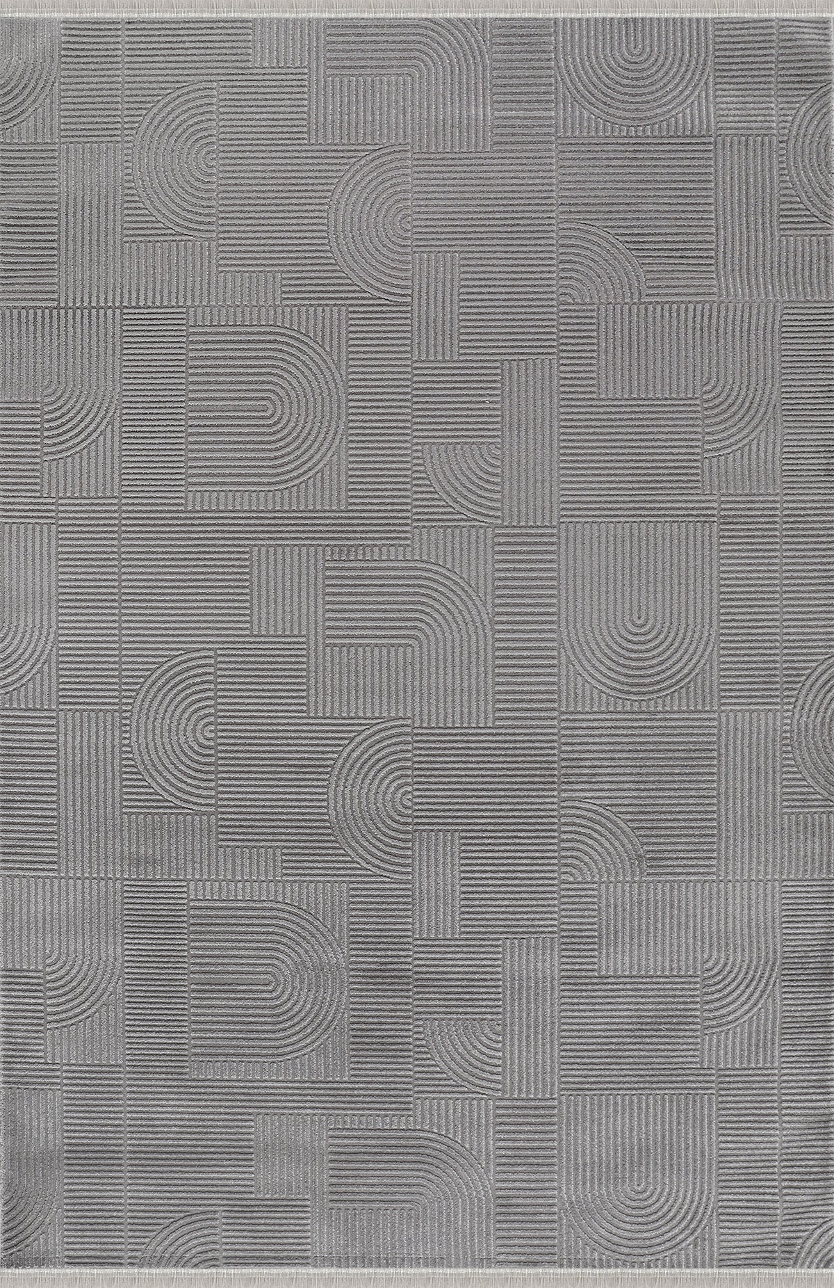 Akasya AK005 Gri Uzun Ömürlü Yumuşak Dokulu Salon Mutfak Koridor Oturma Odası Yolluk Halı