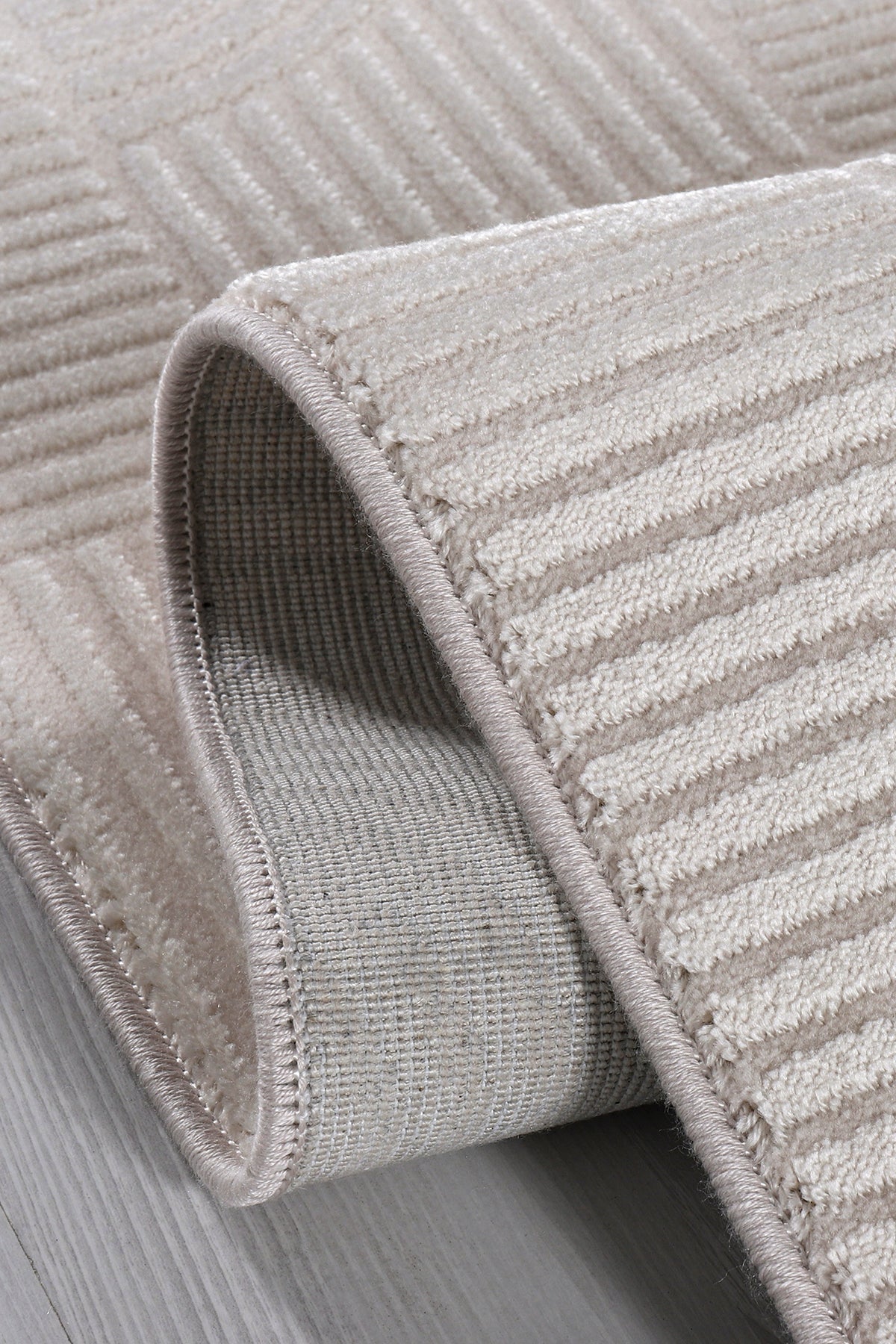 Akasya AK008 Vizon Uzun Ömürlü Yumuşak Dokulu Salon Mutfak Koridor Oturma Odası Yolluk Halı