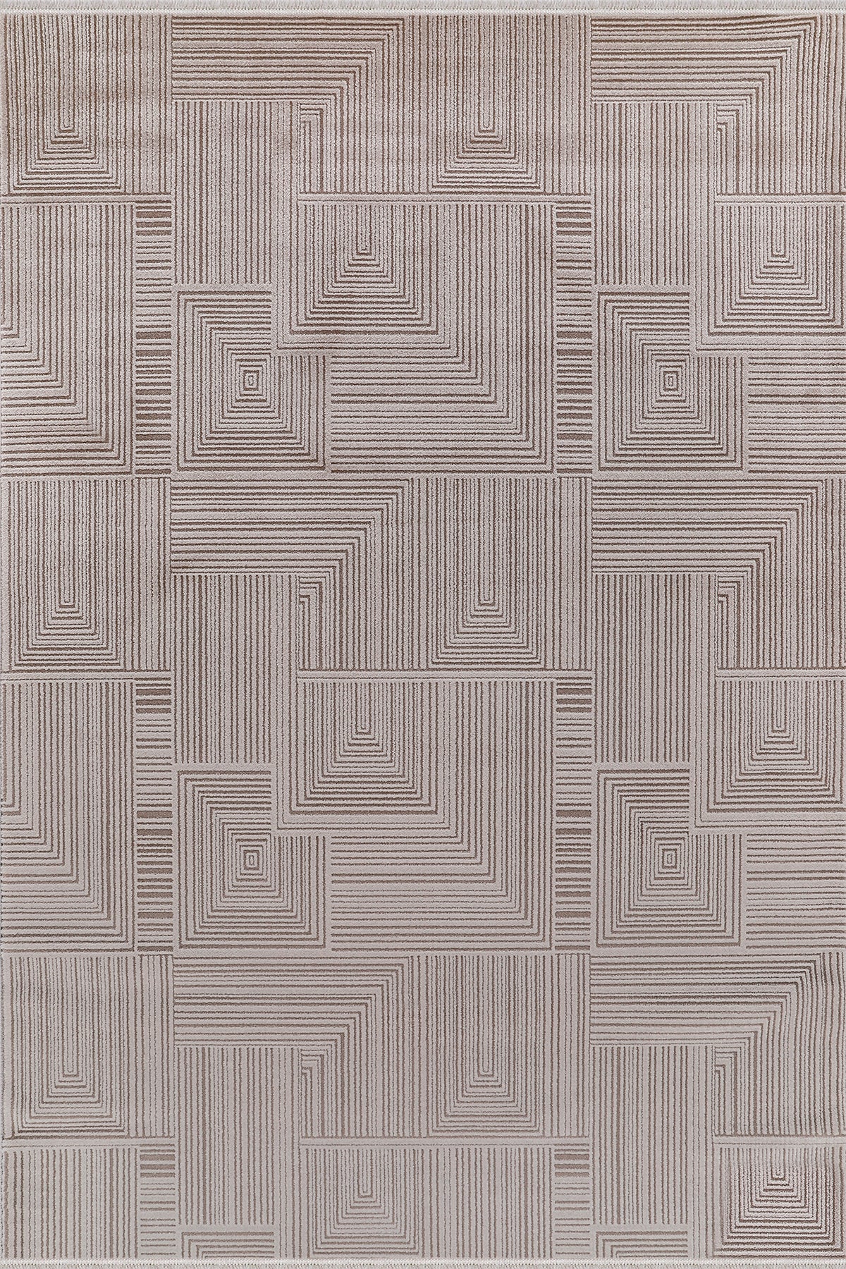 Akasya AK011 Beige Langlebiger, weicher Läuferteppich für Wohnzimmer, Küche, Flur und Aufenthaltsraum