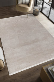 Akasya AK013 Krem Uzun Ömürlü Yumuşak Dokulu Salon Mutfak Koridor Oturma Odası Yolluk Halı