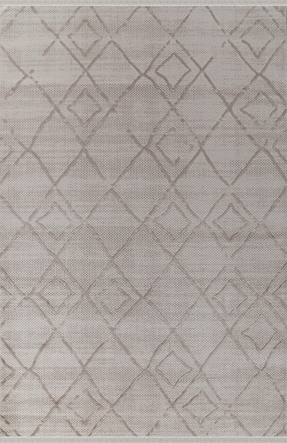 Akasya AK014 Beige Langlebiger, weicher Läuferteppich für Wohnzimmer, Küche, Flur und Aufenthaltsraum