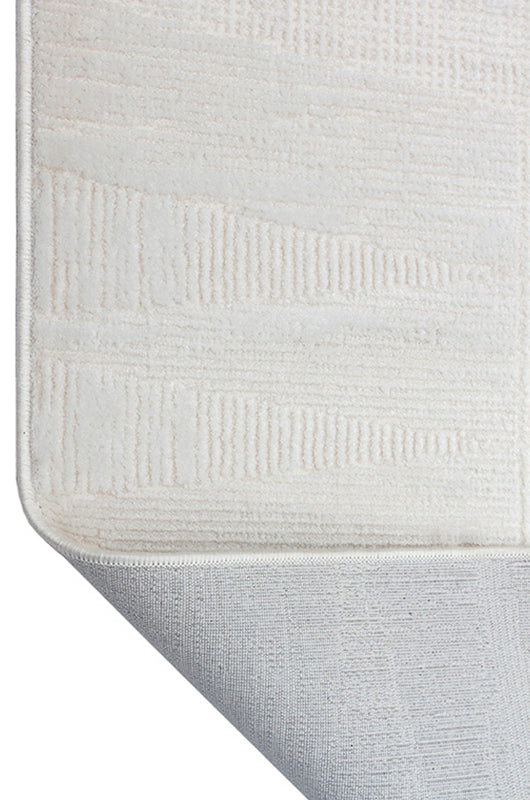 Alin AL002 Krem Uzun Ömürlü Yumuşak Dokulu Salon Mutfak Koridor Oturma Odası Yolluk Halı