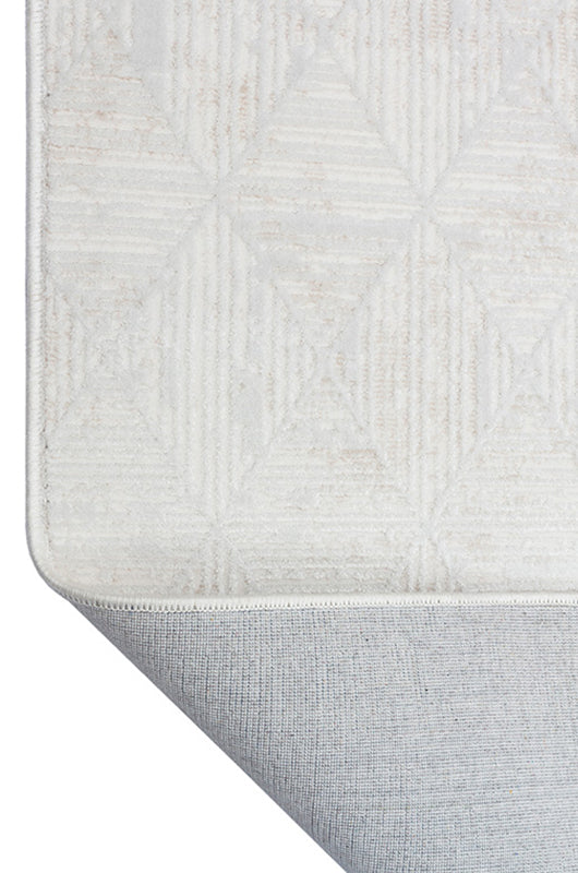 Alin AL003 Krem Uzun Ömürlü Yumuşak Dokulu Salon Mutfak Koridor Oturma Odası Yolluk Halı