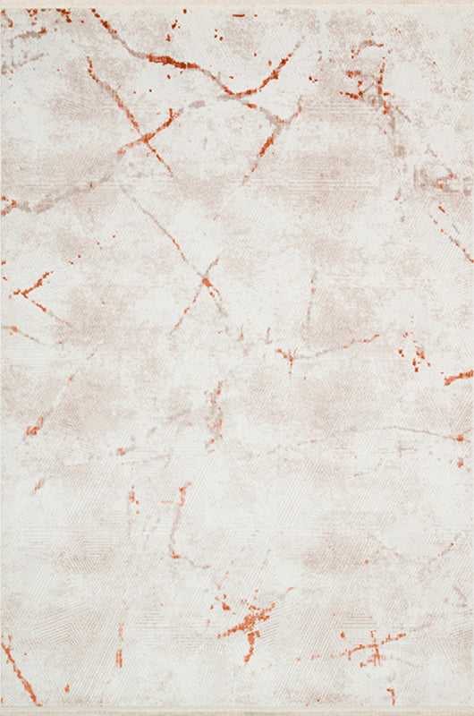 Alin AL004 Krem Uzun Ömürlü Yumuşak Dokulu Salon Mutfak Koridor Oturma Odası Yolluk Halı