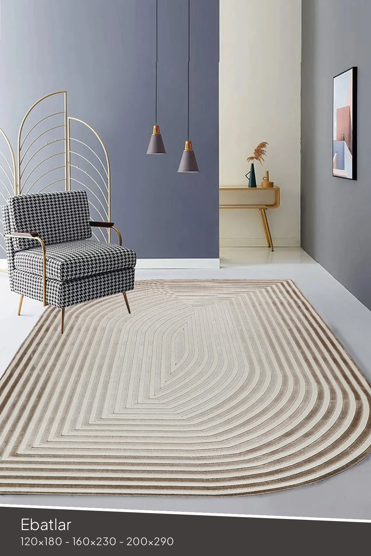 Amorf AR004 Krem Yumuşak Dokulu Salon Mutfak Koridor Oturma Odası Yolluk Halı Makine Halısı