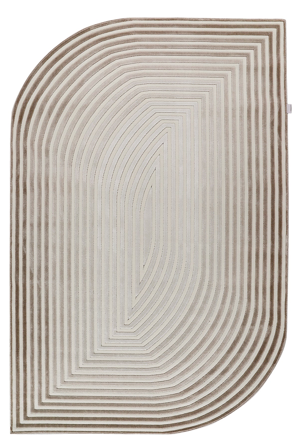 Amorf AR004 Cream Soft Textured Living Room Kitchen Hallway Sitting Room Runner Rug Machine Made Carpet