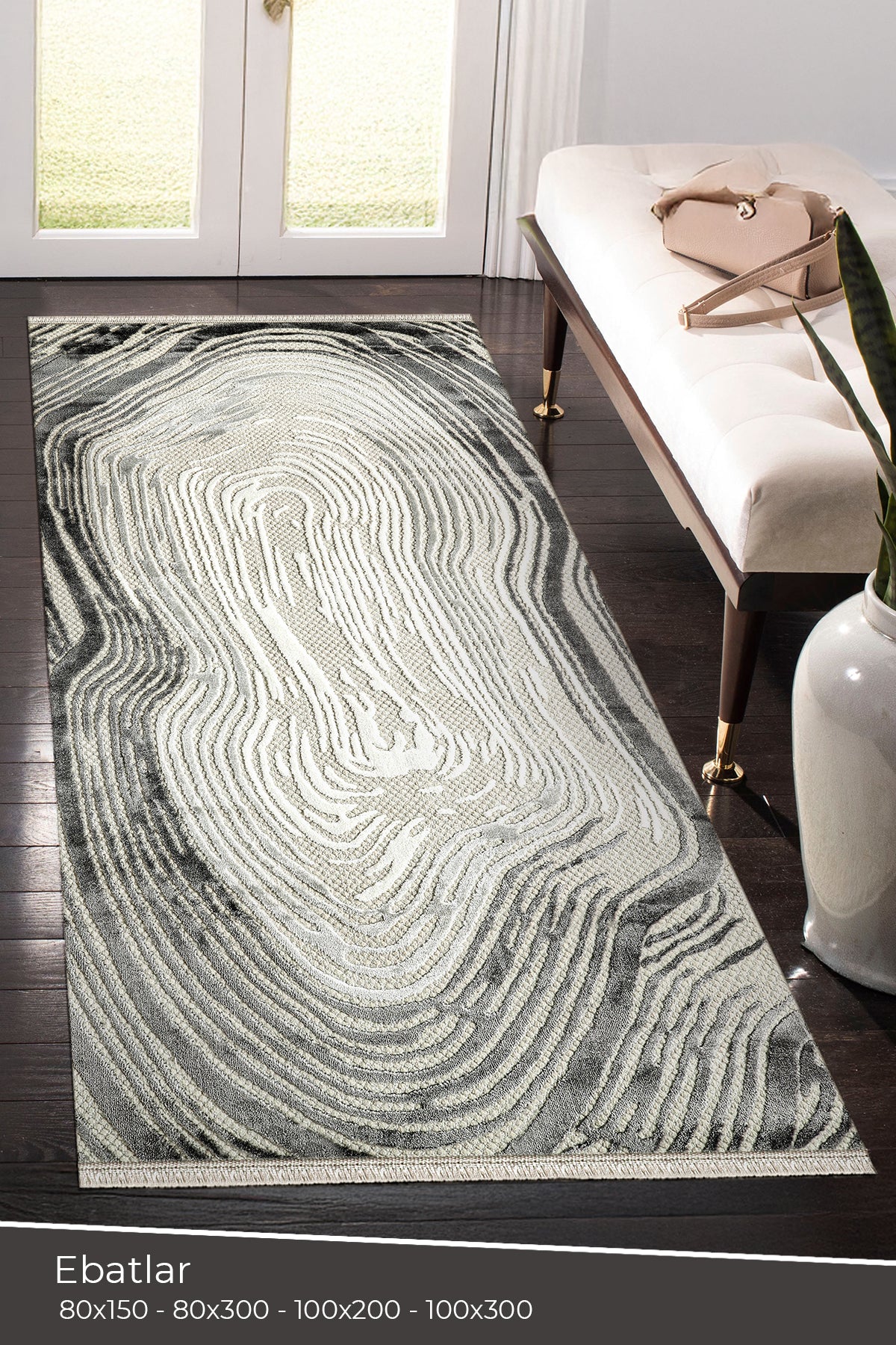 Amorf AR007 Krem Yumuşak Dokulu Salon Mutfak Koridor Oturma Odası Yolluk Halı Makine Halısı