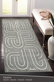 Amorf AR008 Krem Yumuşak Dokulu Salon Mutfak Koridor Oturma Odası Yolluk Halı Makine Halısı