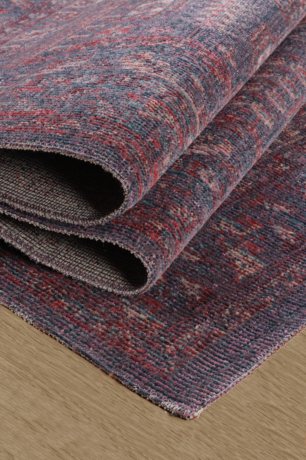 Antik 1113 Klasik Vintage Salon Halısı Mor Retro Mutfak Halısı Tozumaz İnce Makine Halısı