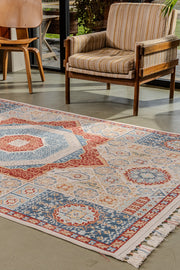 Antique AN003 Çok Renkli Hav Toz Vermez Salon Mutfak Koridor Oturma Odası Yolluk Halı