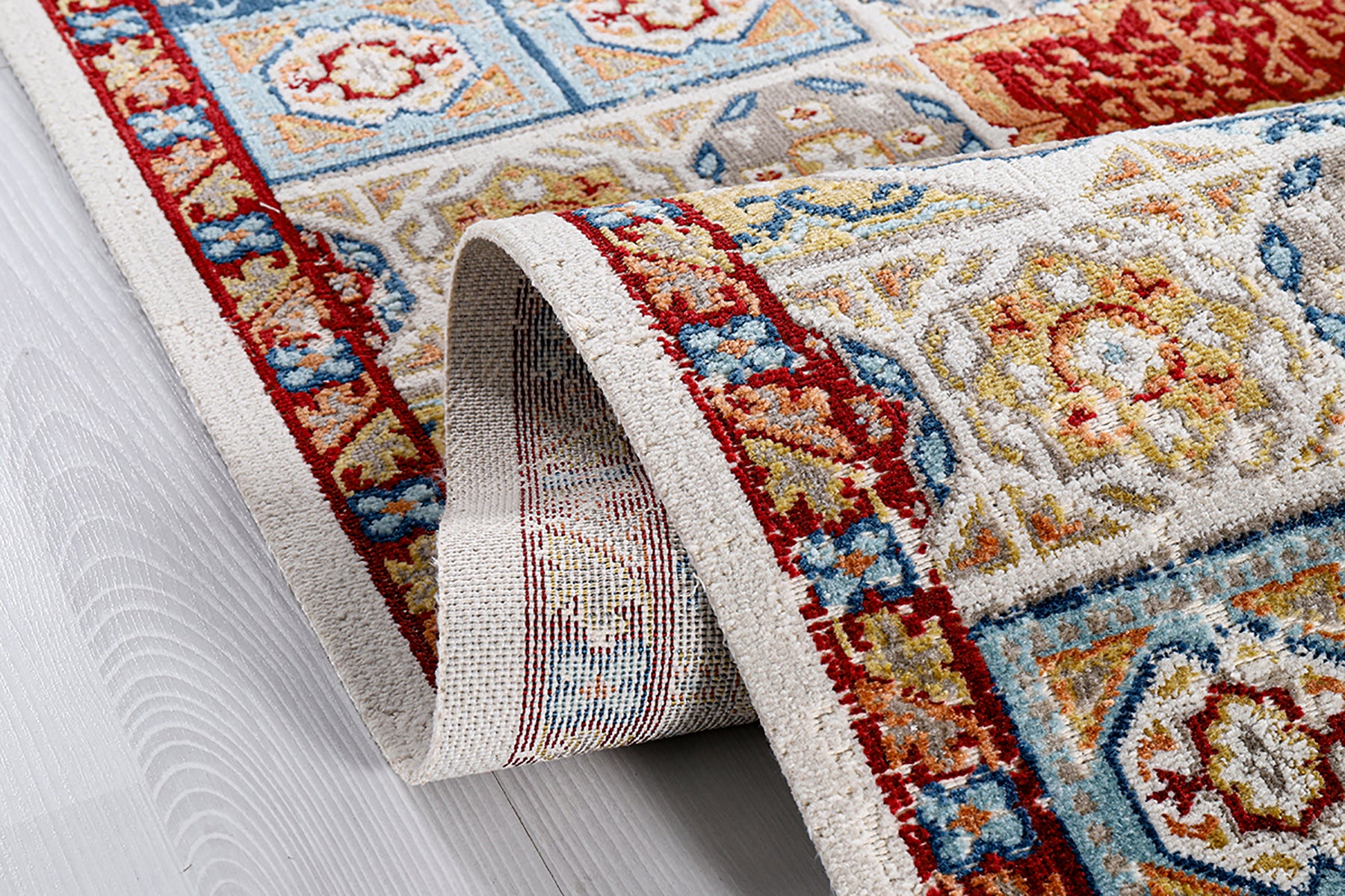 Antique AN003 Çok Renkli Hav Toz Vermez Salon Mutfak Koridor Oturma Odası Yolluk Halı