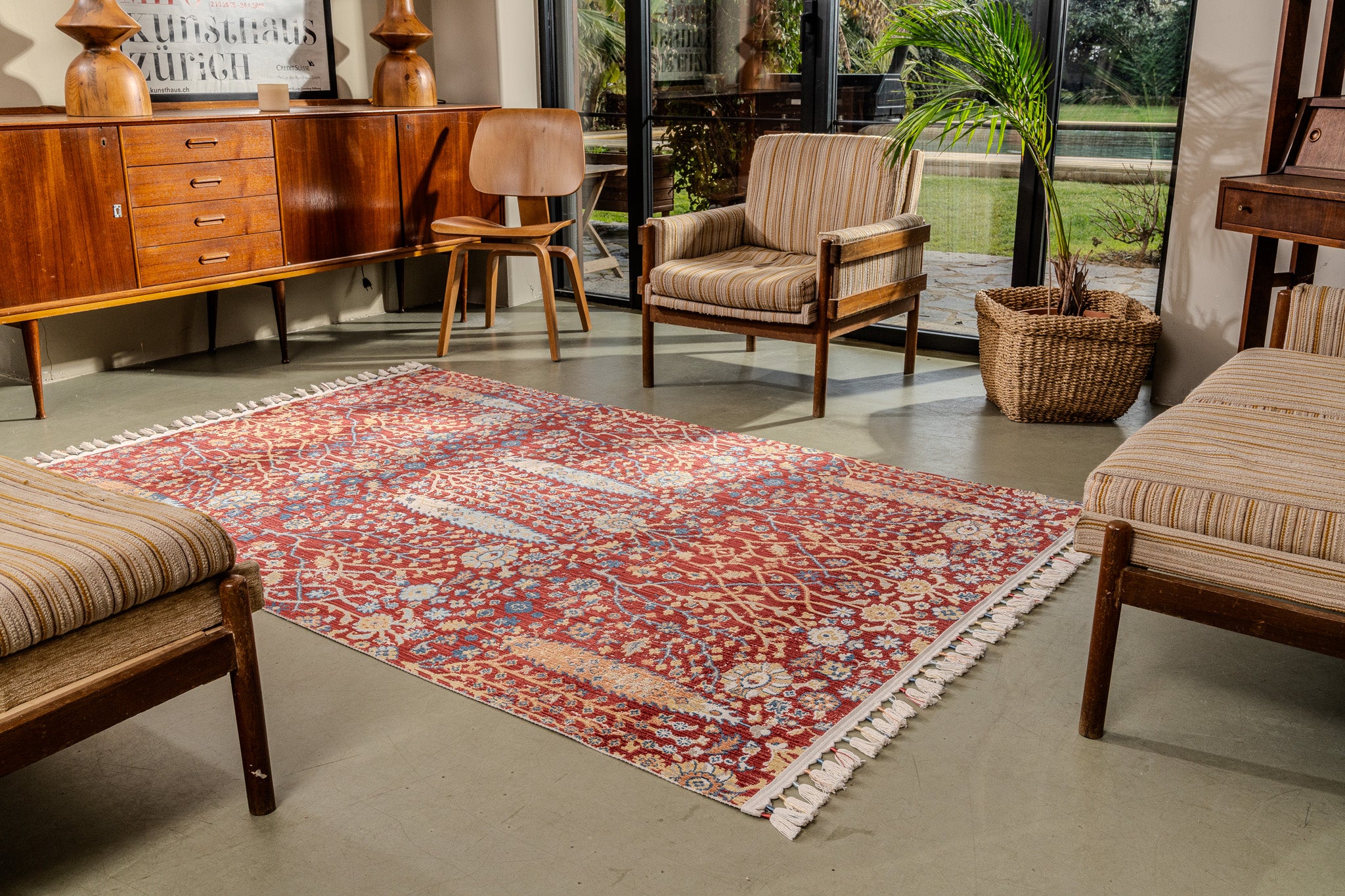 Antique AN004 Çok Renkli Hav Toz Vermez Salon Mutfak Koridor Oturma Odası Yolluk Halı