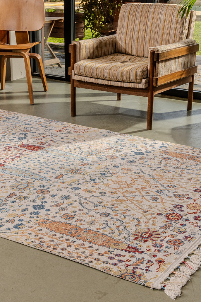 Antique AN005 Çok Renkli Hav Toz Vermez Salon Mutfak Koridor Oturma Odası Yolluk Halı