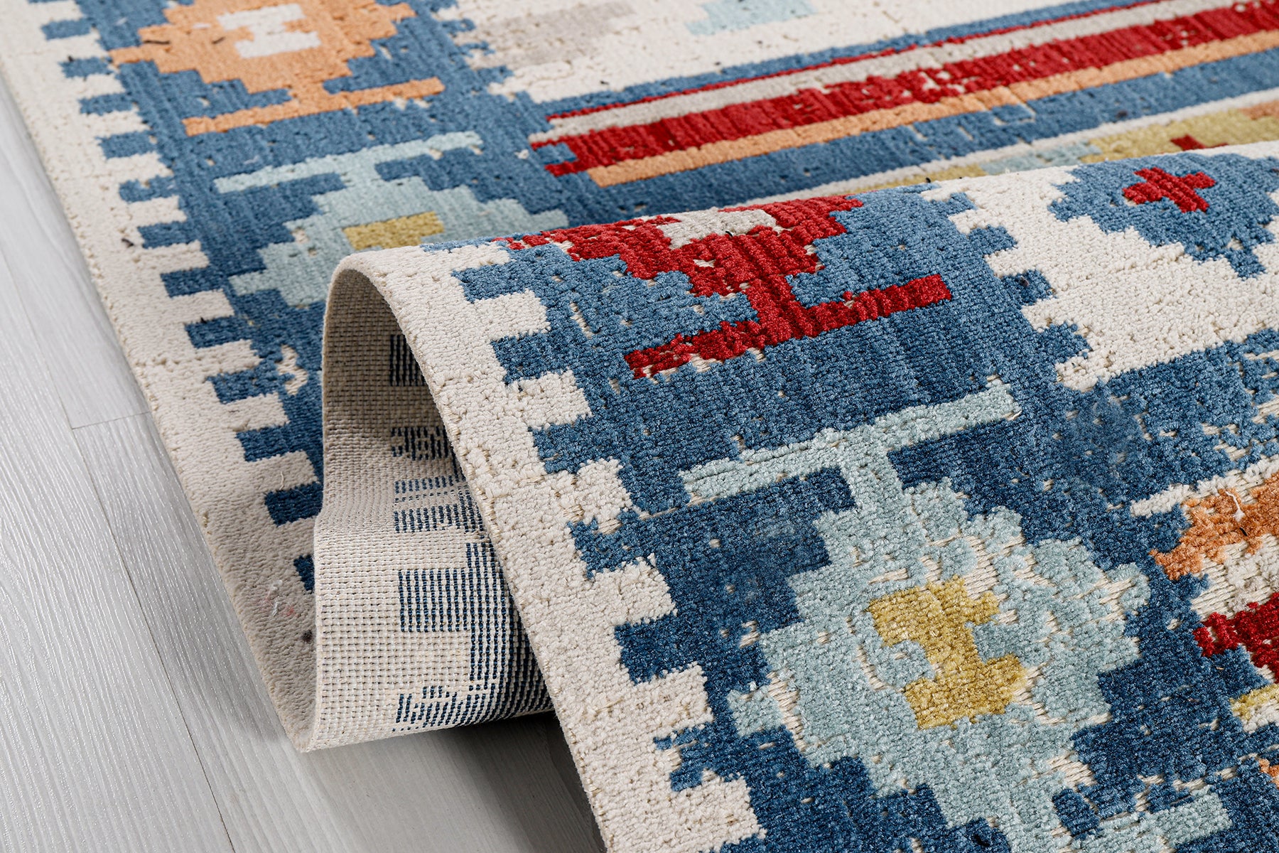 Antique AN006 Çok Renkli Hav Toz Vermez Salon Mutfak Koridor Oturma Odası Yolluk Halı