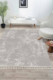 Antique AN007 Gri Hav Toz Vermez Salon Mutfak Koridor Oturma Odası Yolluk Halı