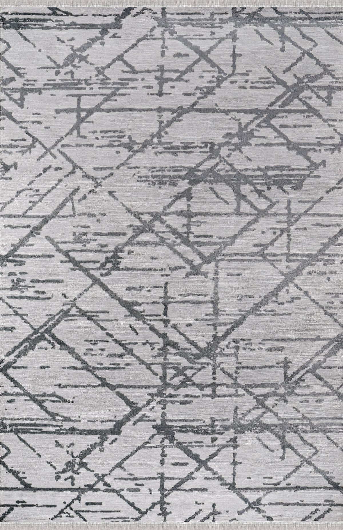 Bereket BE009 Krem-Antrasit Uzun Ömürlü Yumuşak Dokulu Salon Mutfak Koridor Oturma Odası Yolluk Halı