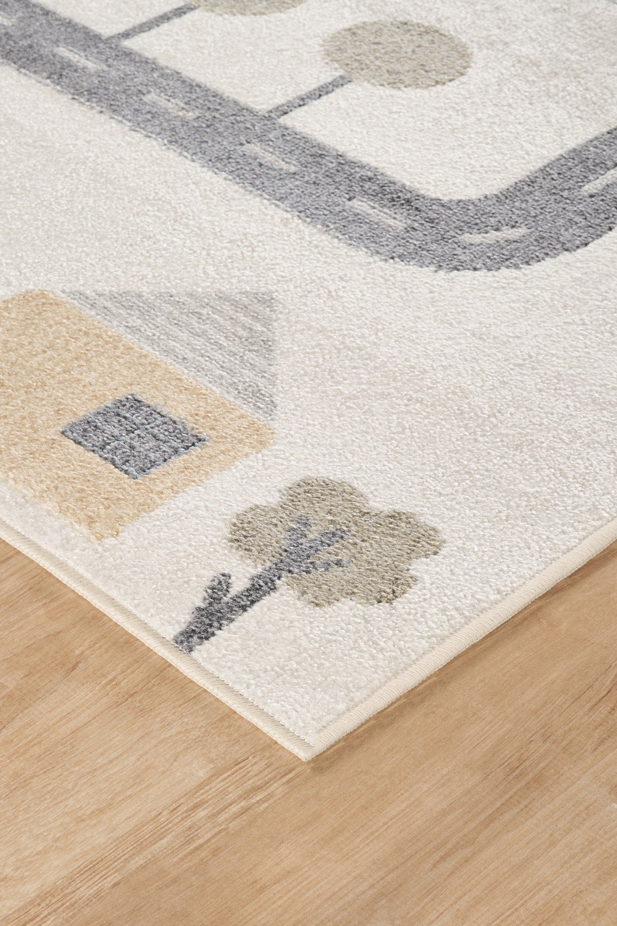 Bohem Kids Road Çok Renkli Yumuşak Dokulu Çocuk Odası Halısı