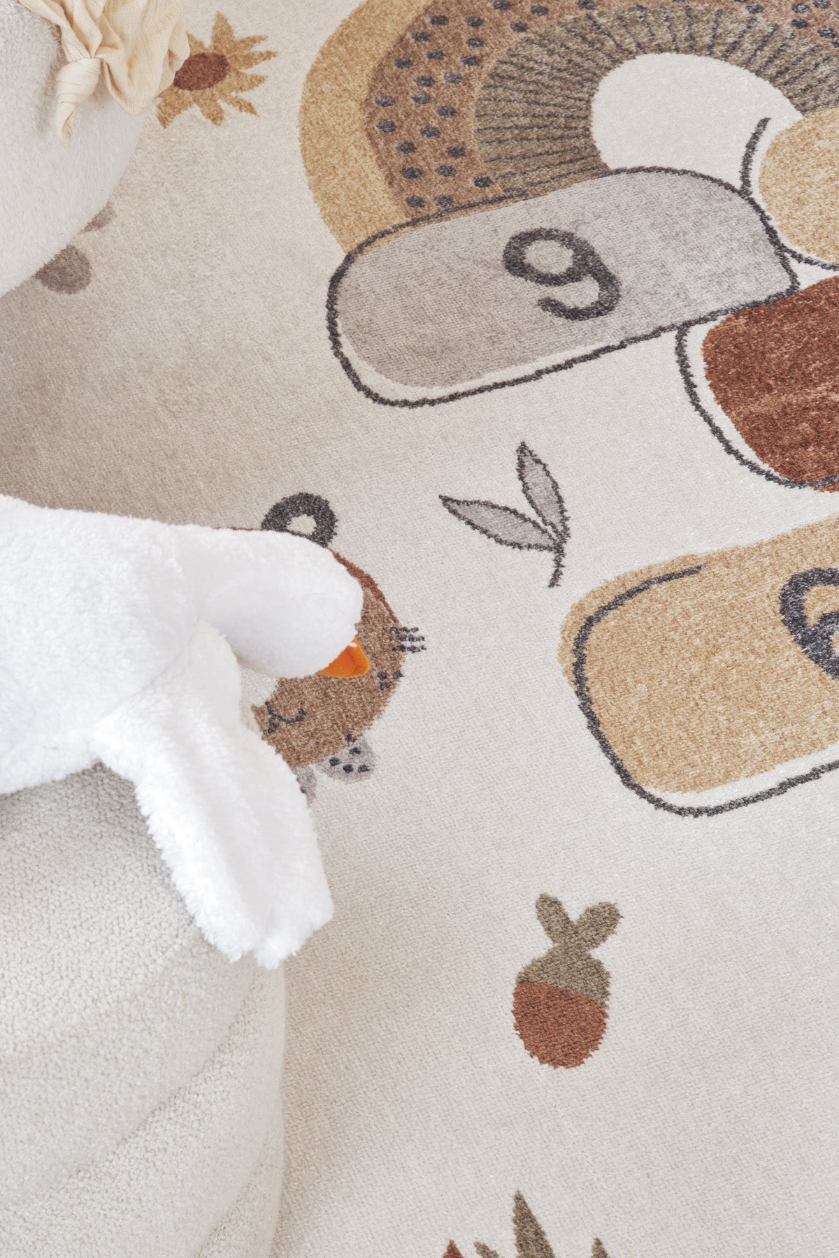 Bohem Kids Seksek Çok Renkli Yumuşak Dokulu Çocuk Odası Halısı