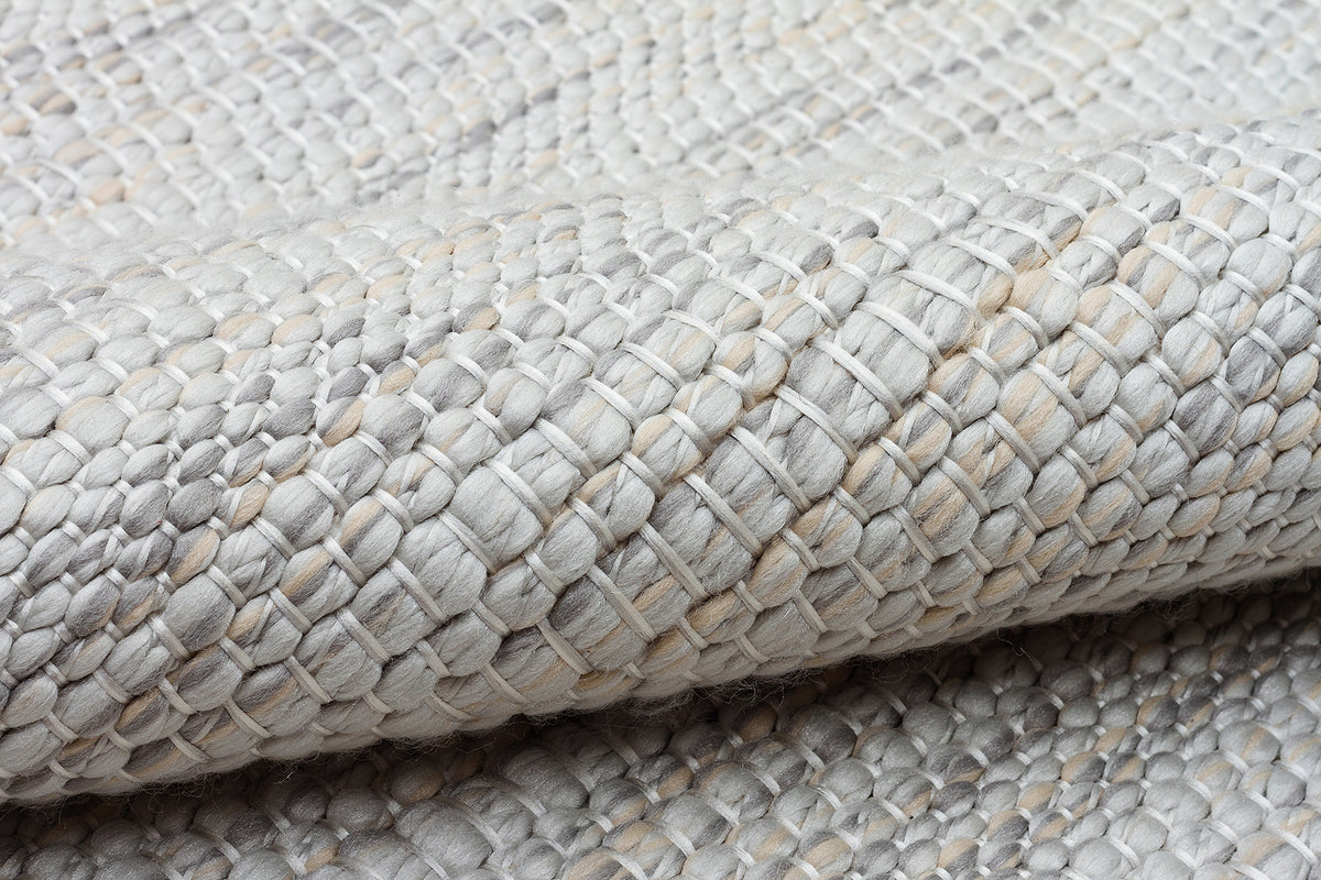 Bh Open Rug Bohemia BH001 Cream Non-Shedding Woven Rug for Living Room, Kitchen, H ...