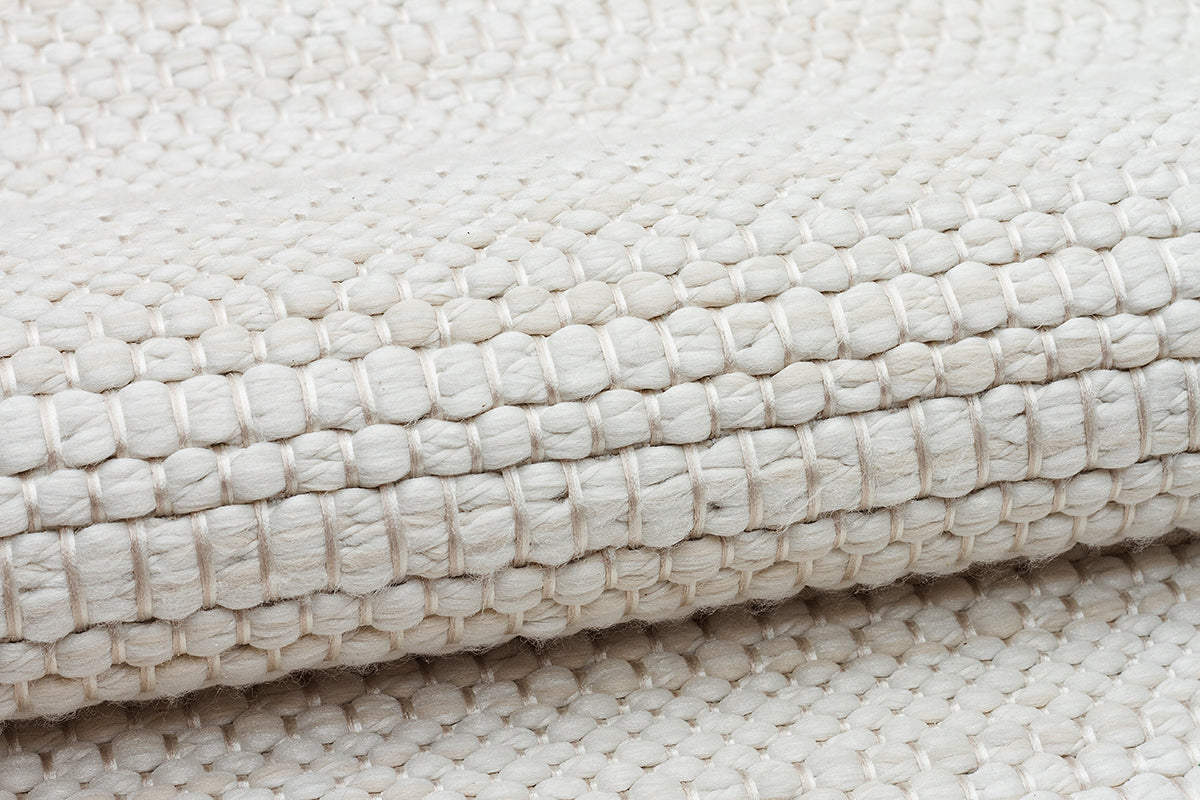 Bohemia BH002 Cream Non-Shedding Woven Rug for Living Room, Kitchen, Hallway, Sitting Room