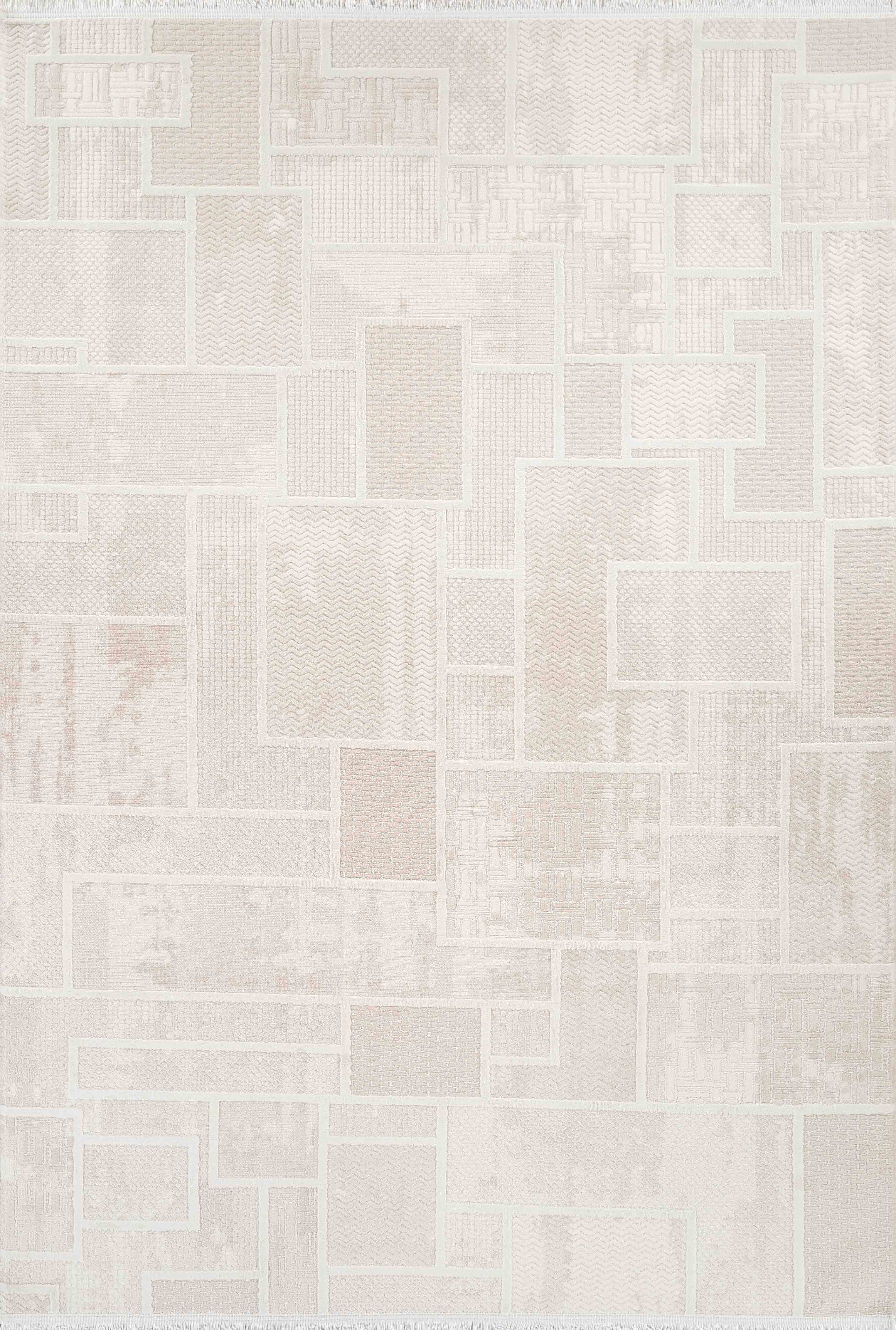 Boyut BY004 Krem-Kahve Yumuşak Dokulu Salon Mutfak Koridor Oturma Odası Yolluk Halı Makine Halısı