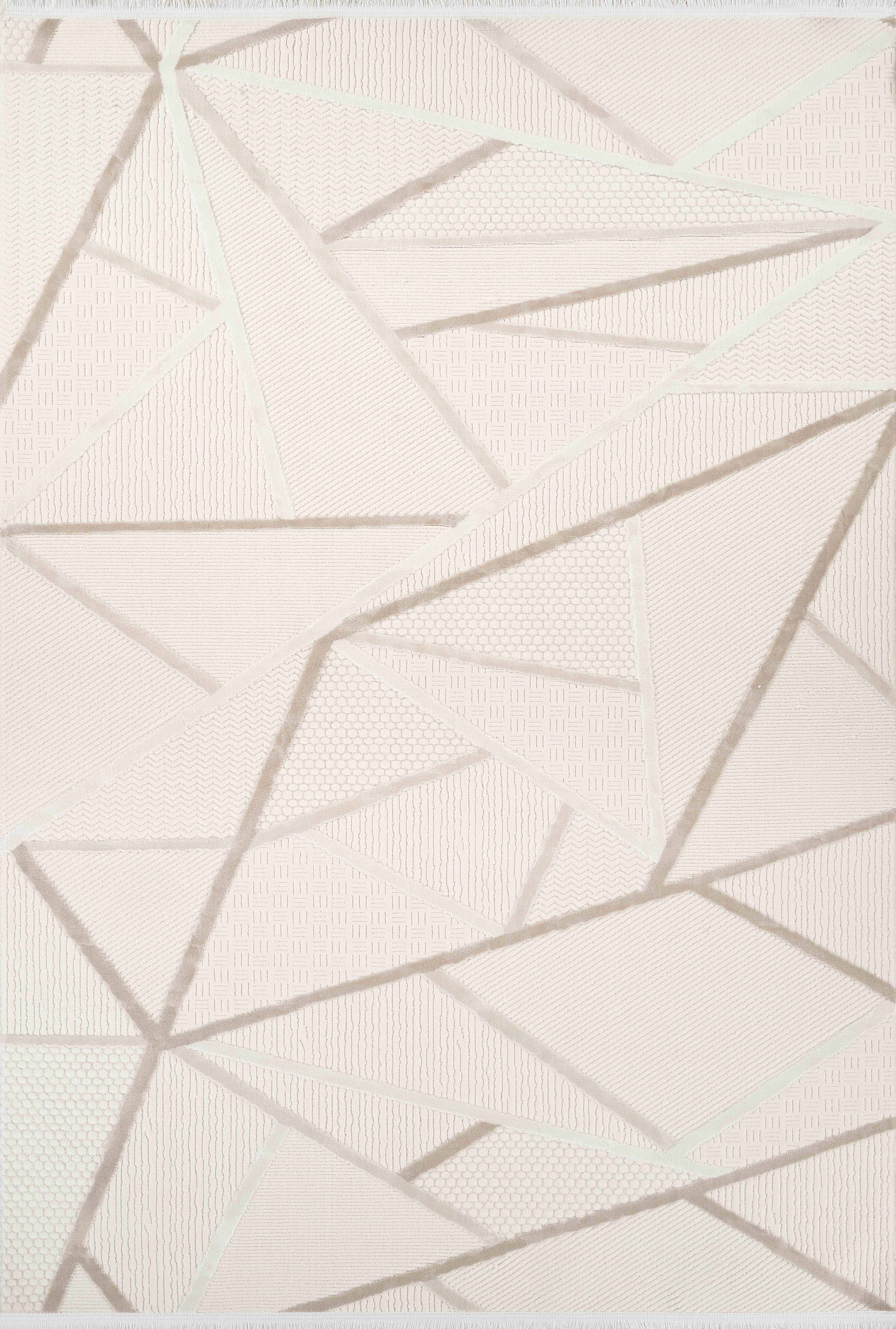 Boyut BY005 Krem-Kahve Yumuşak Dokulu Salon Mutfak Koridor Oturma Odası Yolluk Halı Makine Halısı