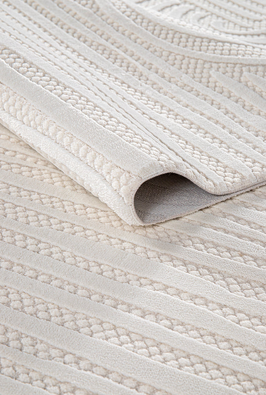 Boyut BY006 Krem Yumuşak Dokulu Salon Mutfak Koridor Oturma Odası Yolluk Halı Makine Halısı