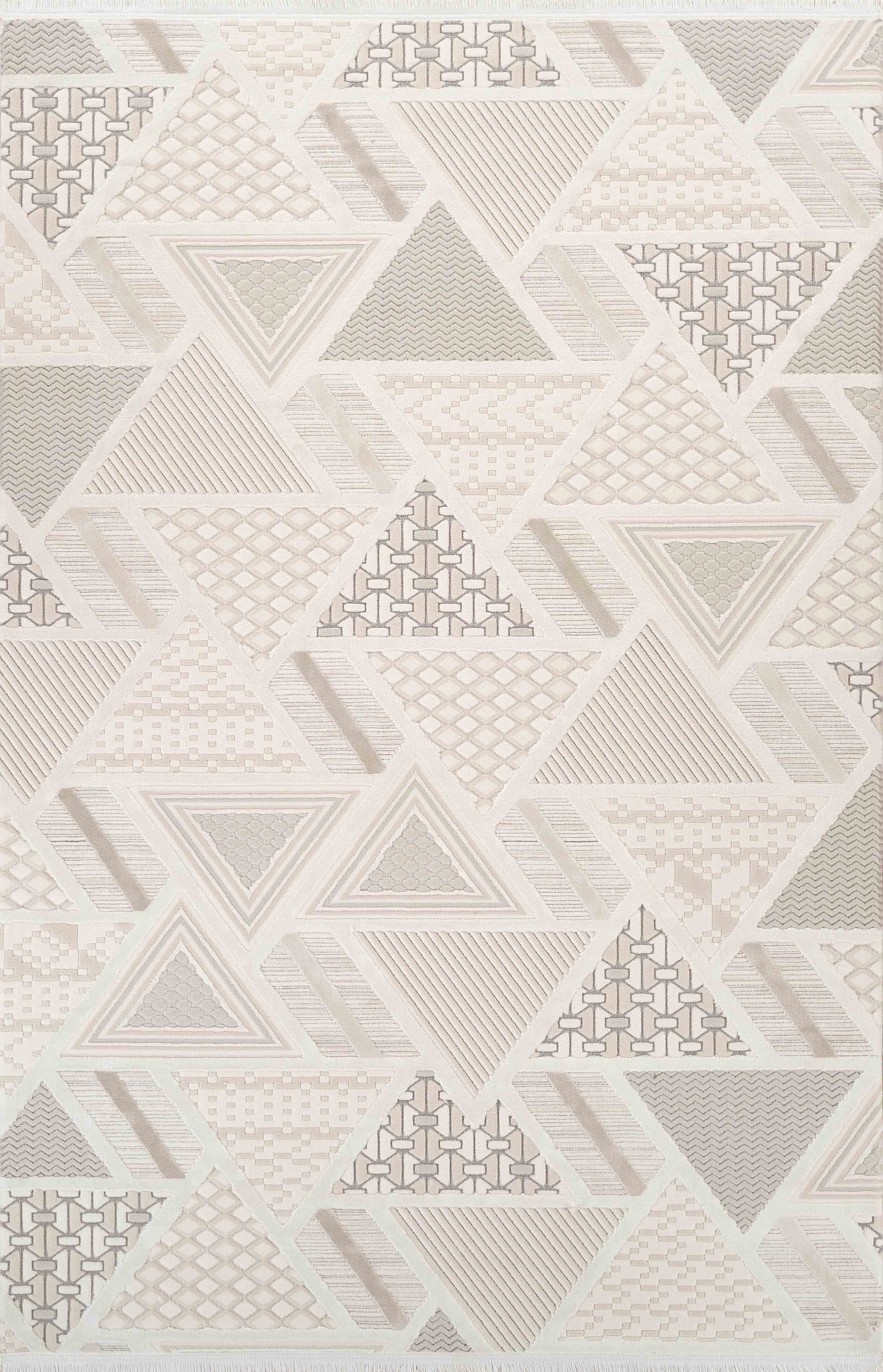 Boyut BY008 Krem-Kahve Yumuşak Dokulu Salon Mutfak Koridor Oturma Odası Yolluk Halı Makine Halısı