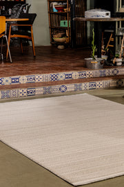 Boyut BY010 Krem Yumuşak Dokulu Salon Mutfak Koridor Oturma Odası Yolluk Halı Makine Halısı