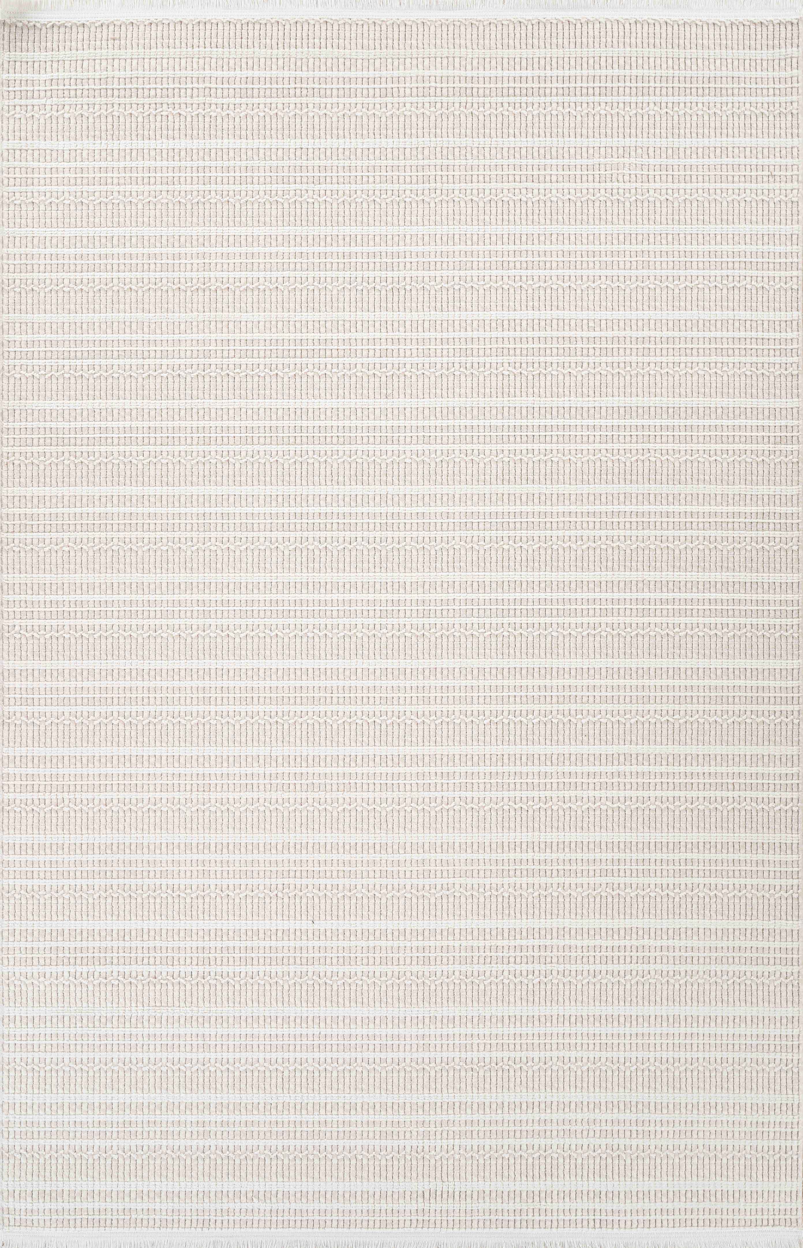 Boyut BY010 Krem Yumuşak Dokulu Salon Mutfak Koridor Oturma Odası Yolluk Halı Makine Halısı