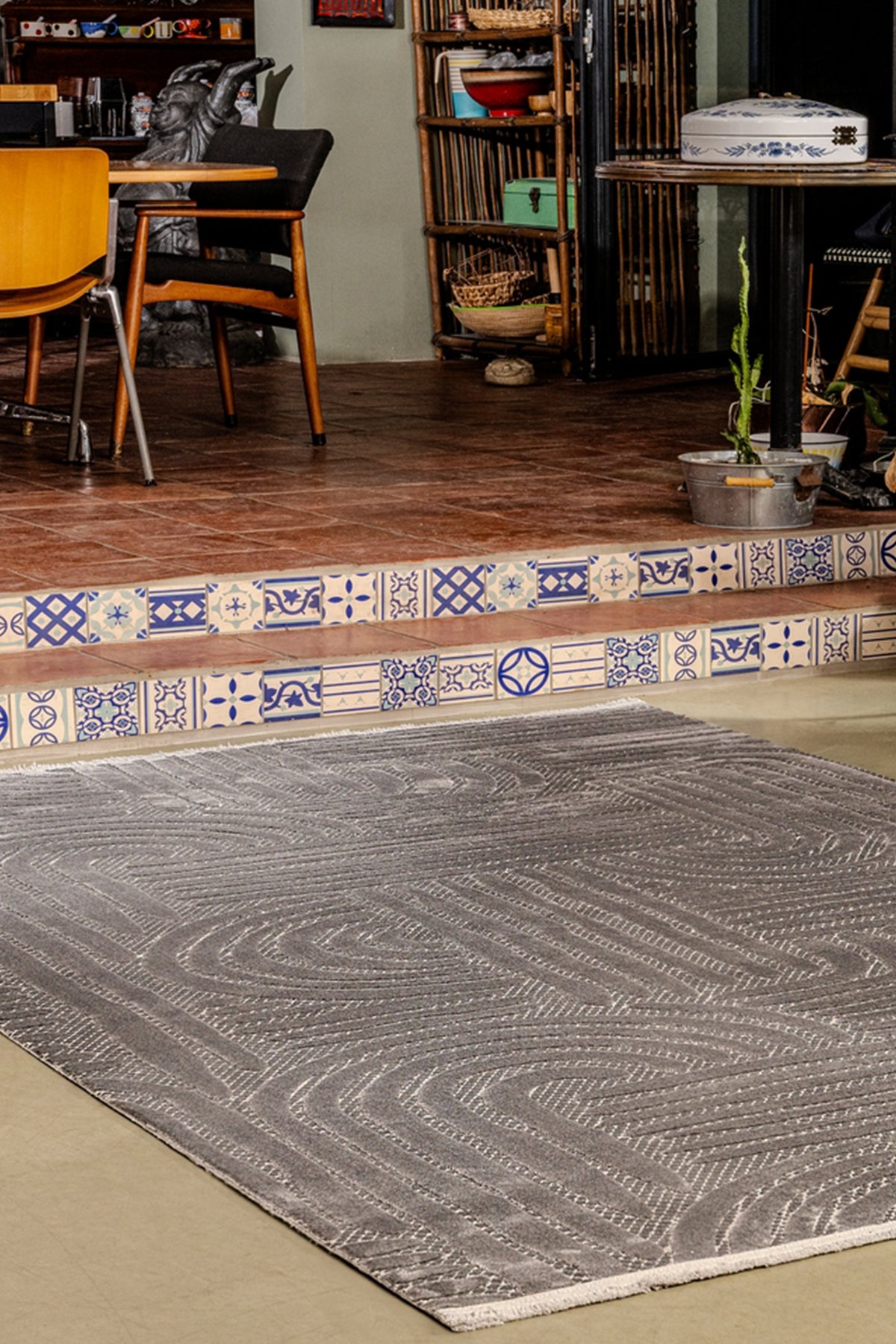 Boyut BY044 Antrasit Yumuşak Dokulu Salon Mutfak Koridor Oturma Odası Yolluk Halı Makine Halısı