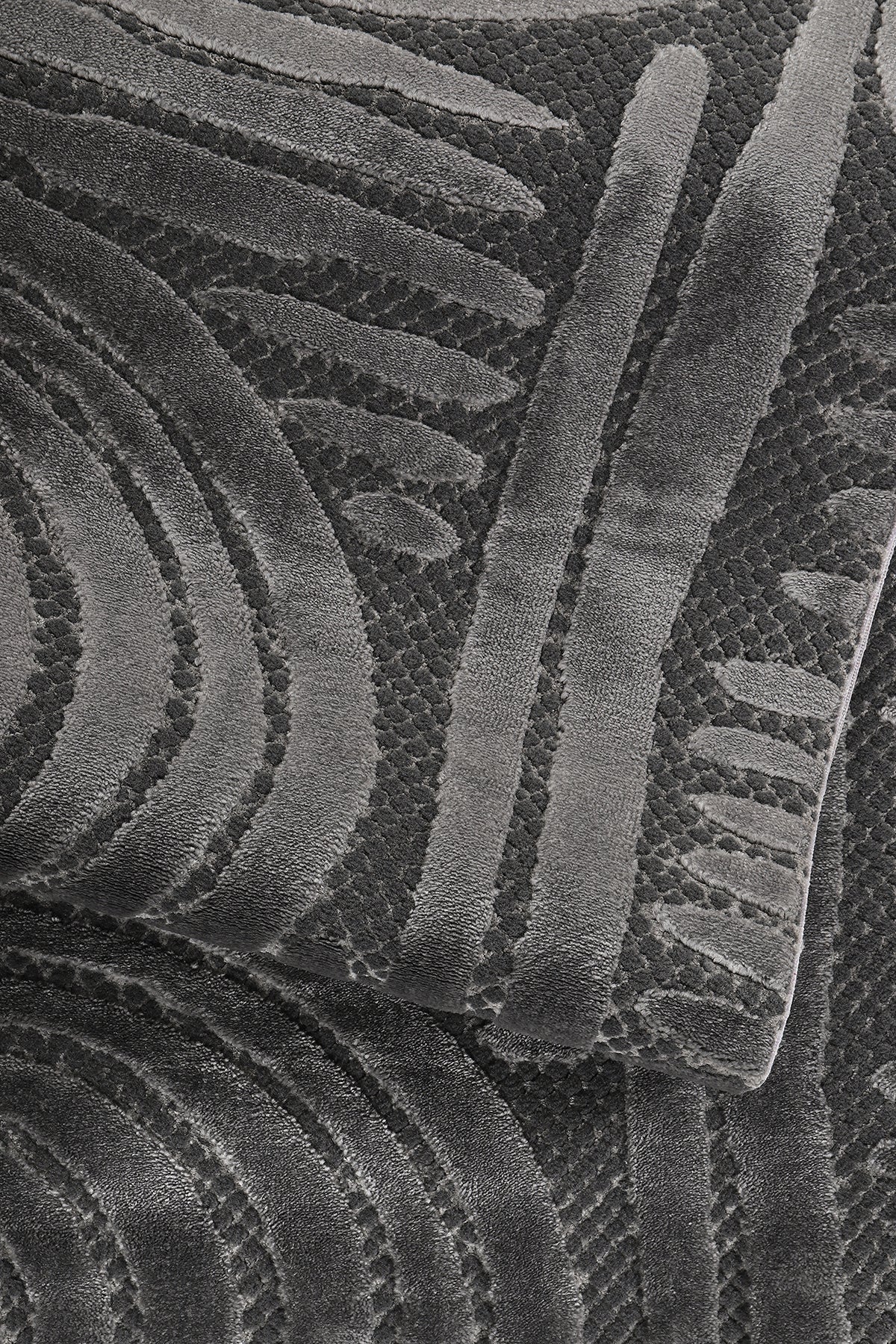 Boyut BY044 Antrasit Yumuşak Dokulu Salon Mutfak Koridor Oturma Odası Yolluk Halı Makine Halısı