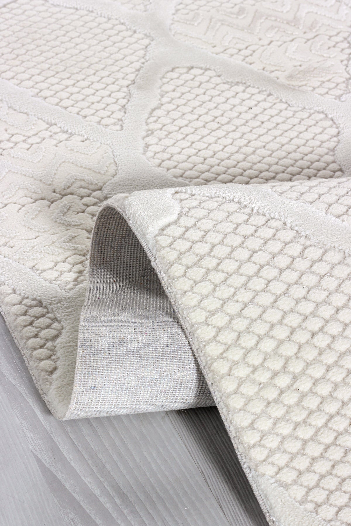 Boyut BY053 Bej Yumuşak Dokulu Salon Mutfak Koridor Oturma Odası Yolluk Halı Makine Halısı