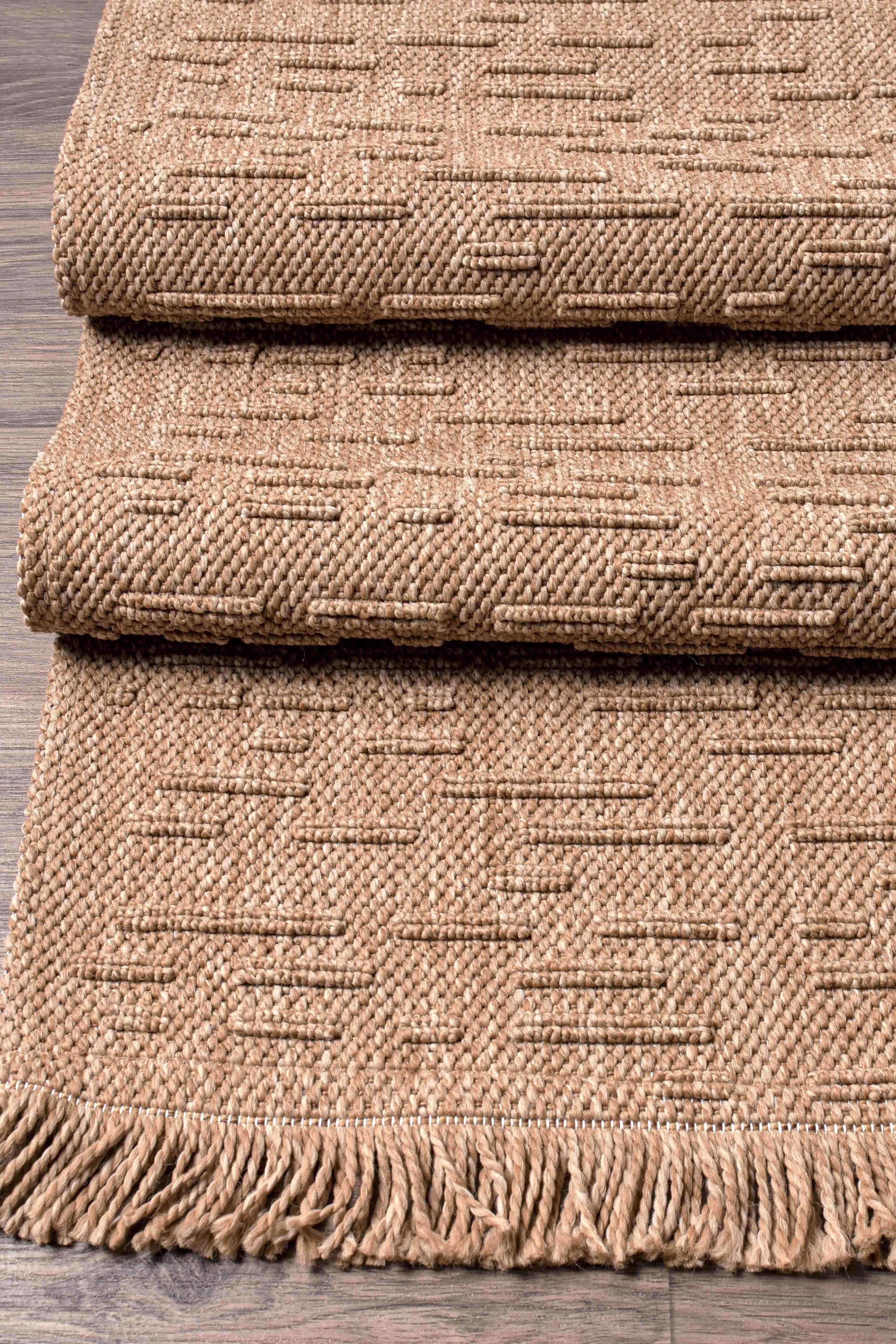 Bravvo BR002 Kahverengi Hav Toz Vermez Salon Mutfak Koridor Oturma Odası Yolluk Dokuma Kilim