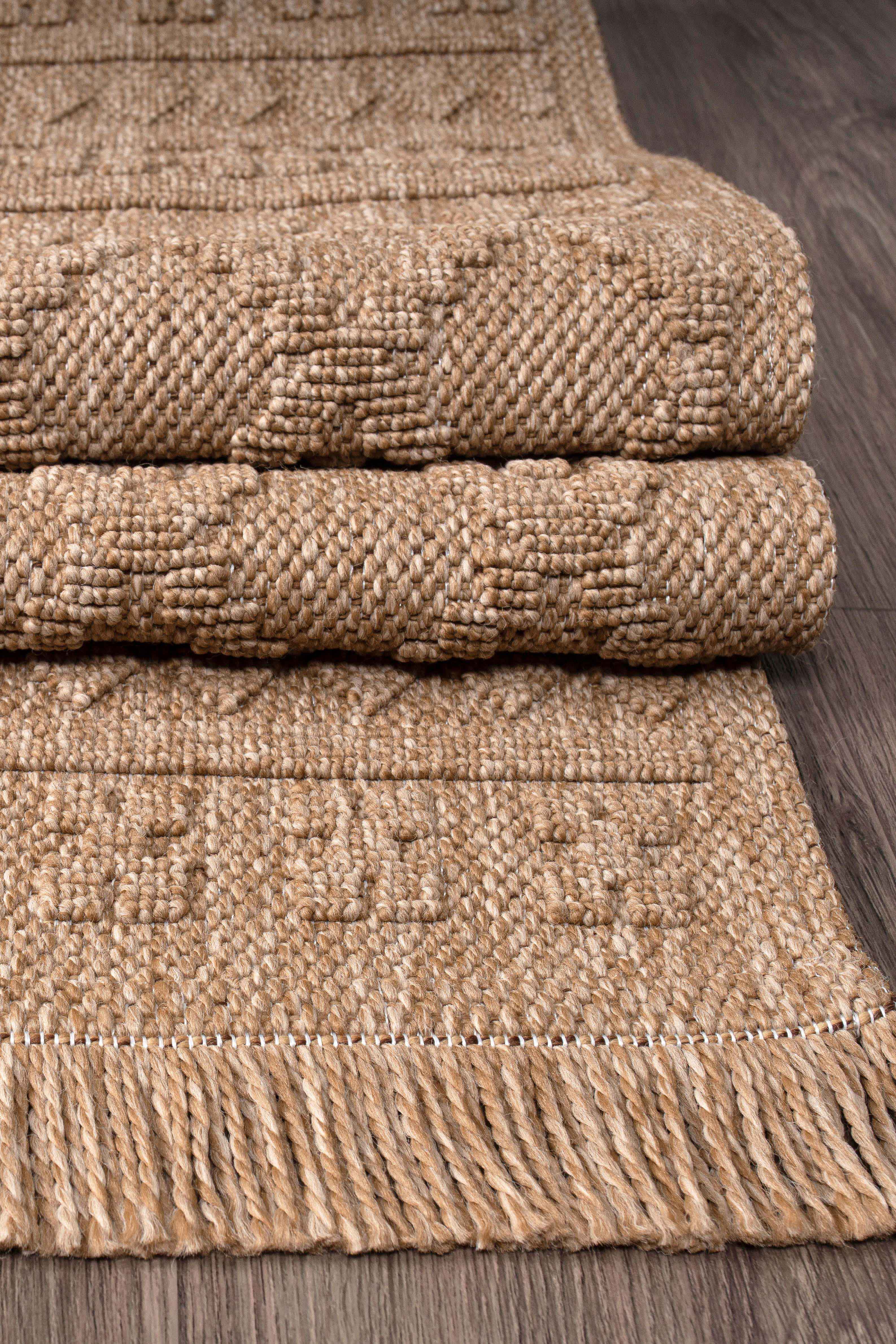 Bravvo BR003 Kahverengi Hav Toz Vermez Salon Mutfak Koridor Oturma Odası Yolluk Dokuma Kilim