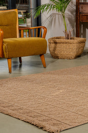 Bravvo BR004 Kahverengi Hav Toz Vermez Salon Mutfak Koridor Oturma Odası Yolluk Dokuma Kilim