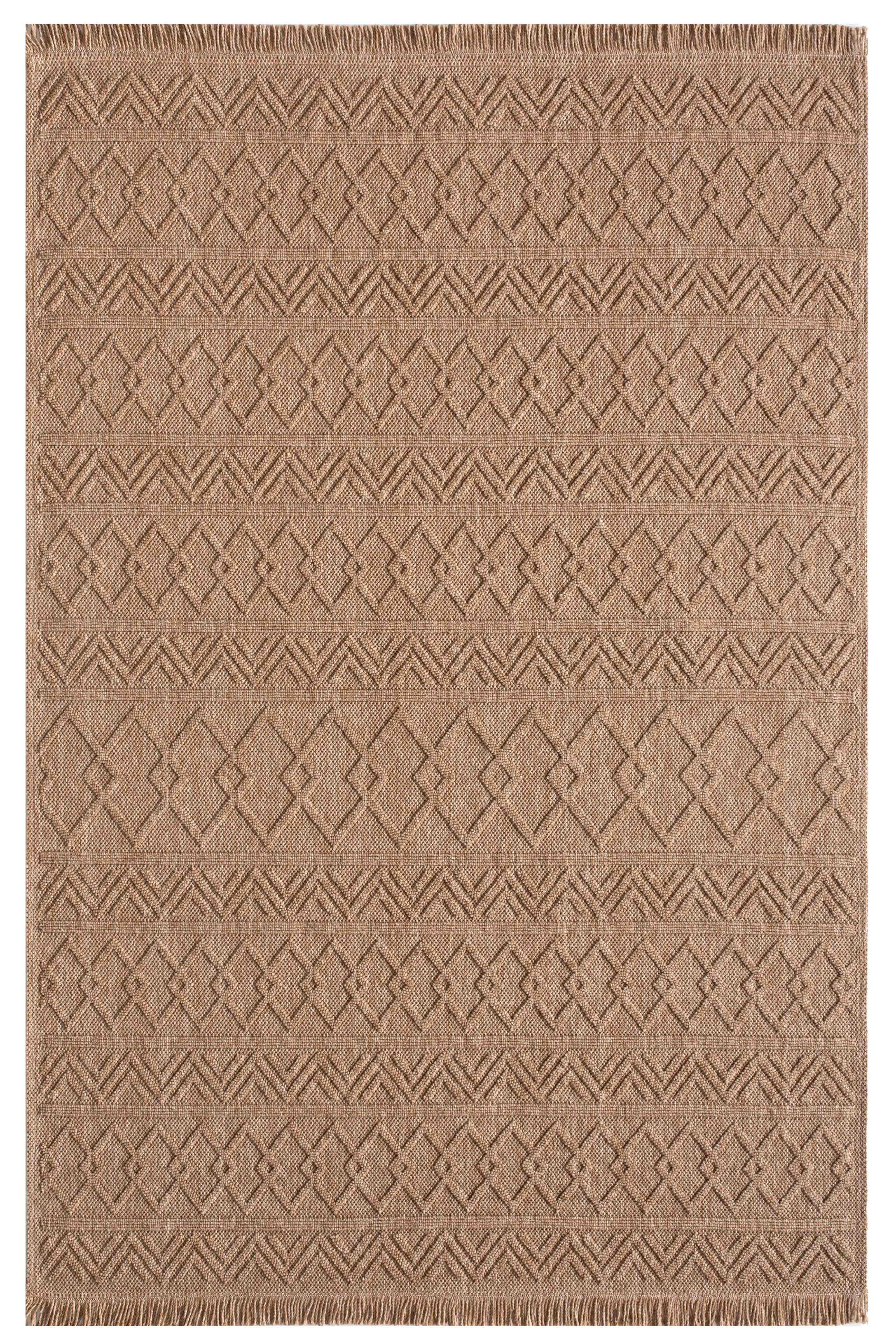 Bravvo BR004 Kahverengi Hav Toz Vermez Salon Mutfak Koridor Oturma Odası Yolluk Dokuma Kilim