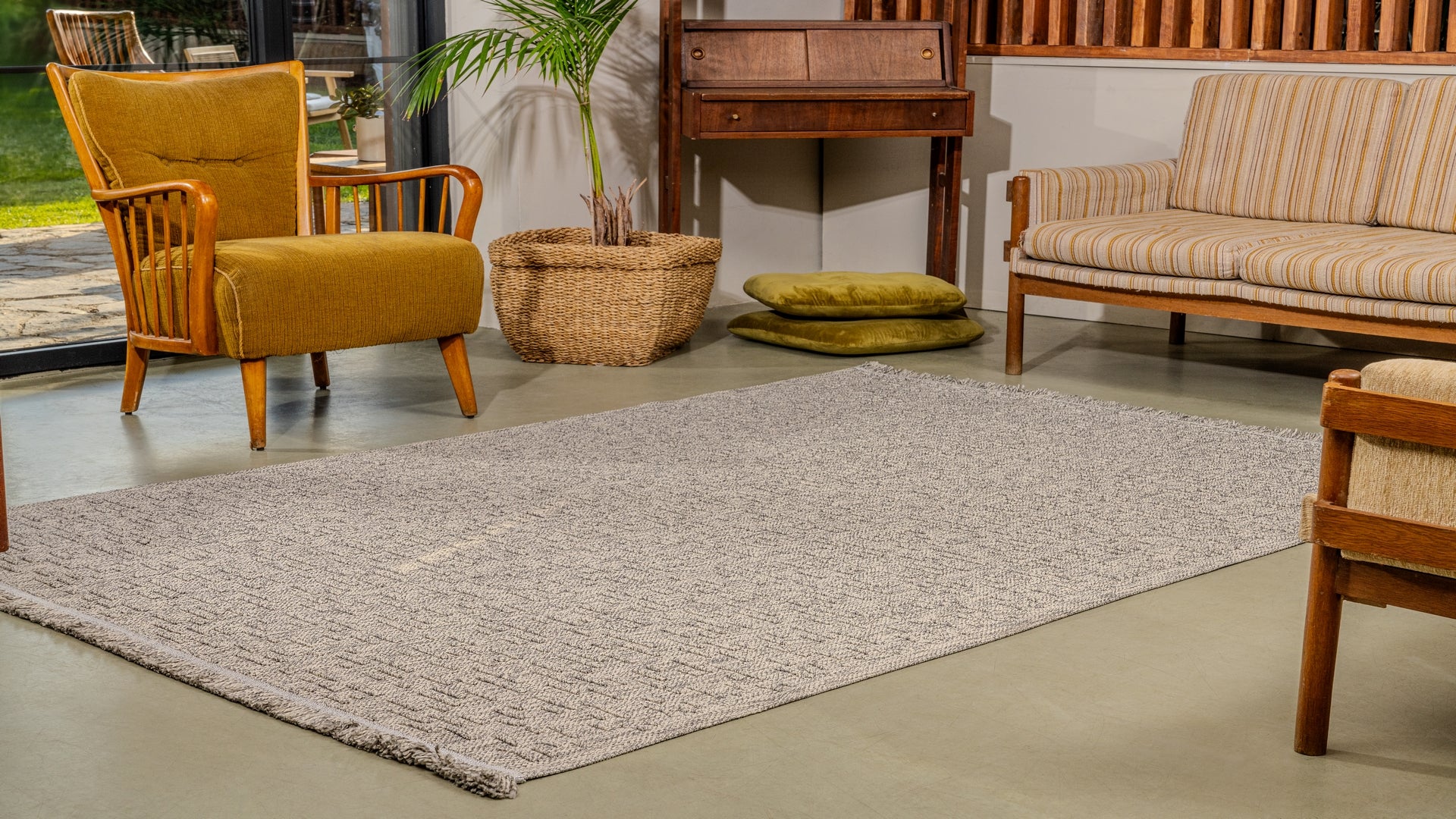 Bravvo BR005 Gri Hav Toz Vermez Salon Mutfak Koridor Oturma Odası Yolluk Dokuma Kilim