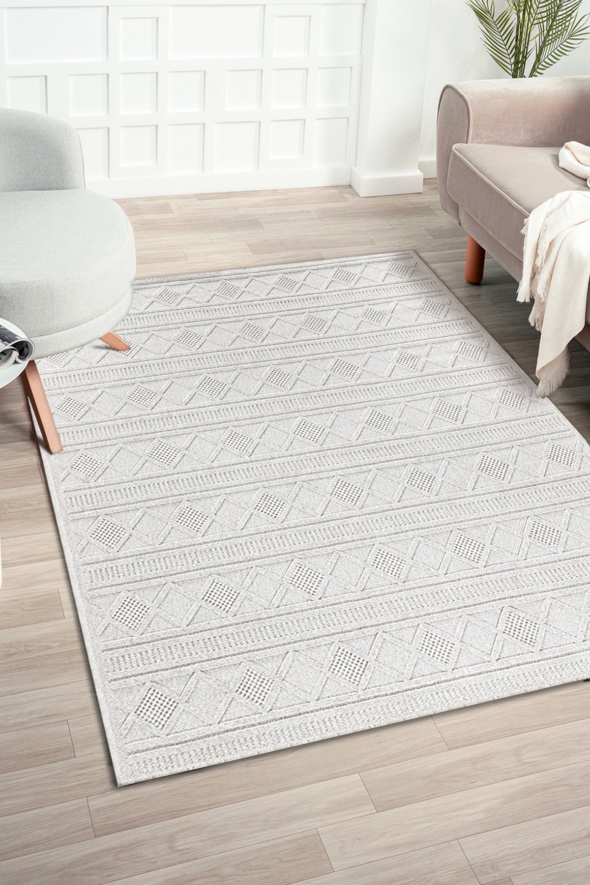 Bravvo BR009 Bej Hav Toz Vermez Salon Mutfak Koridor Oturma Odası Yolluk Dokuma Kilim