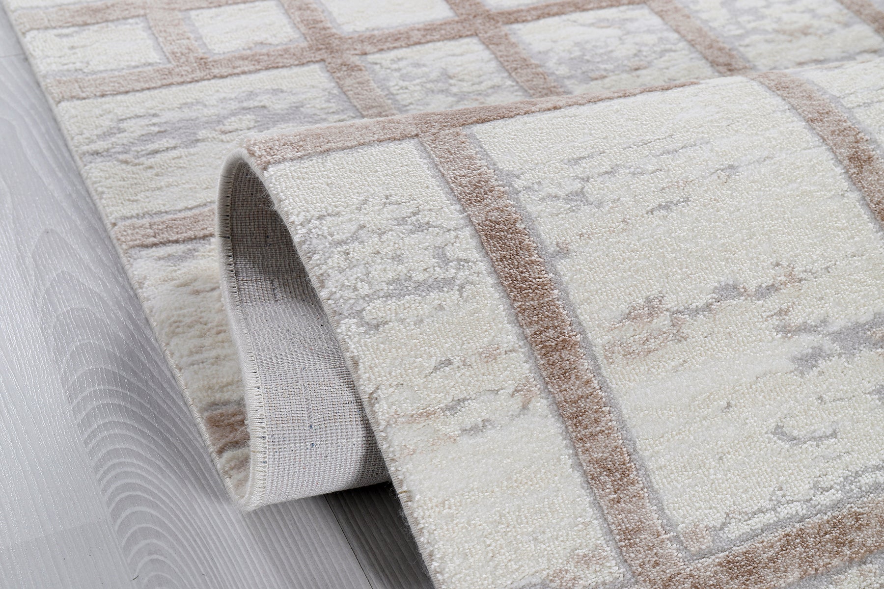 Bristol BI004 Krem/Bej Uzun Ömürlü Yumuşak Dokulu Salon Mutfak Koridor Oturma Odası Yolluk Halı