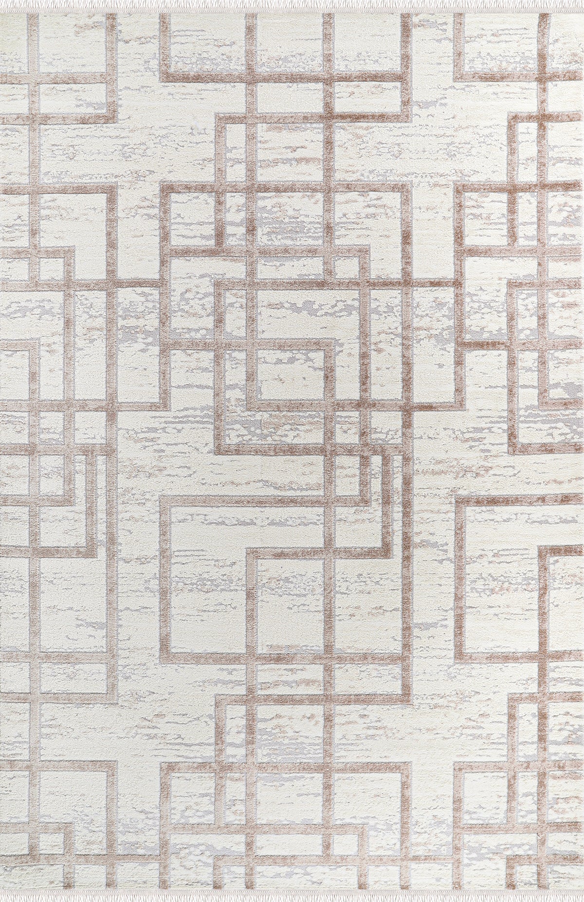 Bristol BI004 Krem/Bej Uzun Ömürlü Yumuşak Dokulu Salon Mutfak Koridor Oturma Odası Yolluk Halı