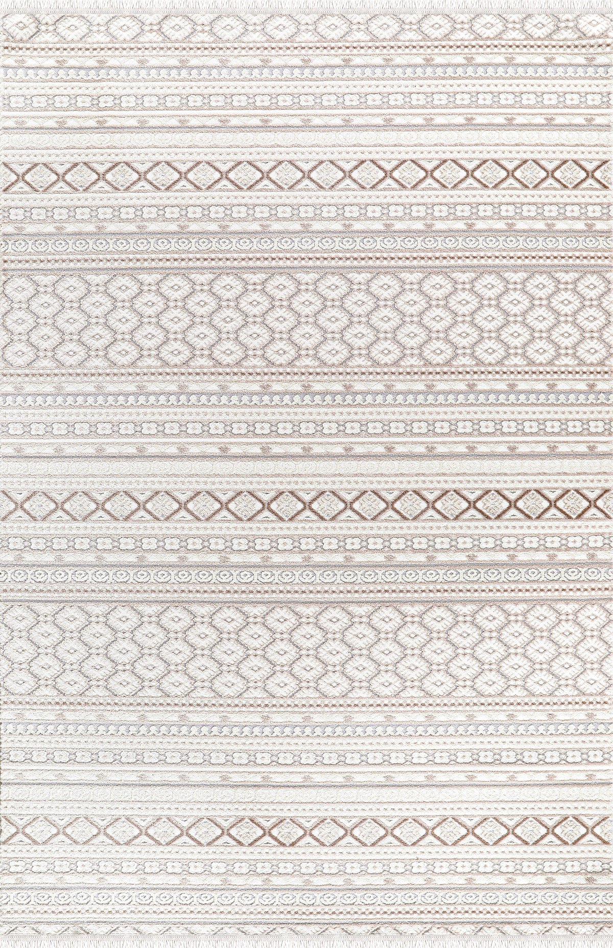 Bristol BI005 Krem/Bej Uzun Ömürlü Yumuşak Dokulu Salon Mutfak Koridor Oturma Odası Yolluk Halı