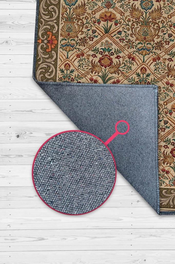 Çiçek Desenli Salon Halısı, Maksimalist Ev Dekoru, Antik Halı, Yıkanabilir Geleneksel Halı