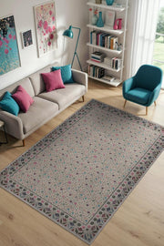 Çok Renkli Modern Halı, Oturma Odası Halısı, Konfeti Temalı Çocuk Odası Halısı, Puantiyeli Salon Halısı