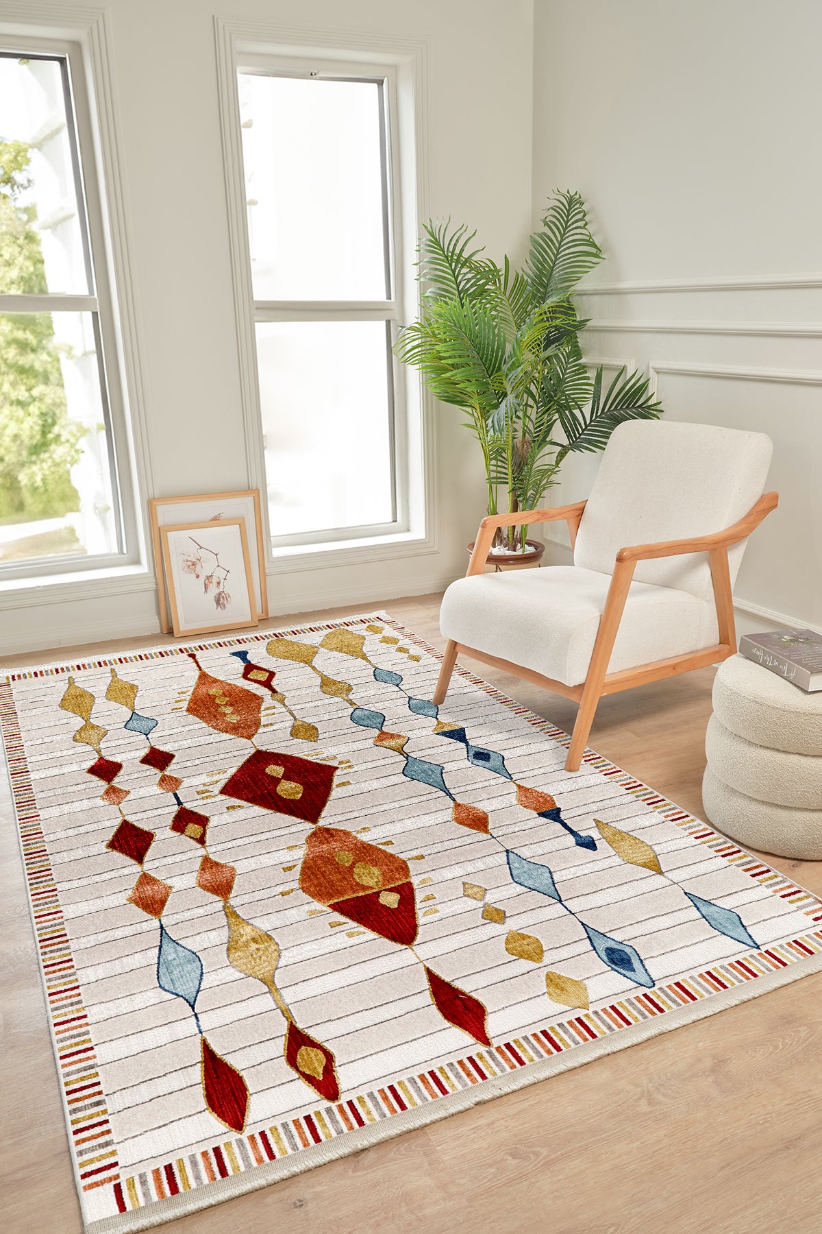 Colorium CO007 Çok Renkli Hav Toz Vermez Salon Mutfak Koridor Oturma Odası Yolluk Halı