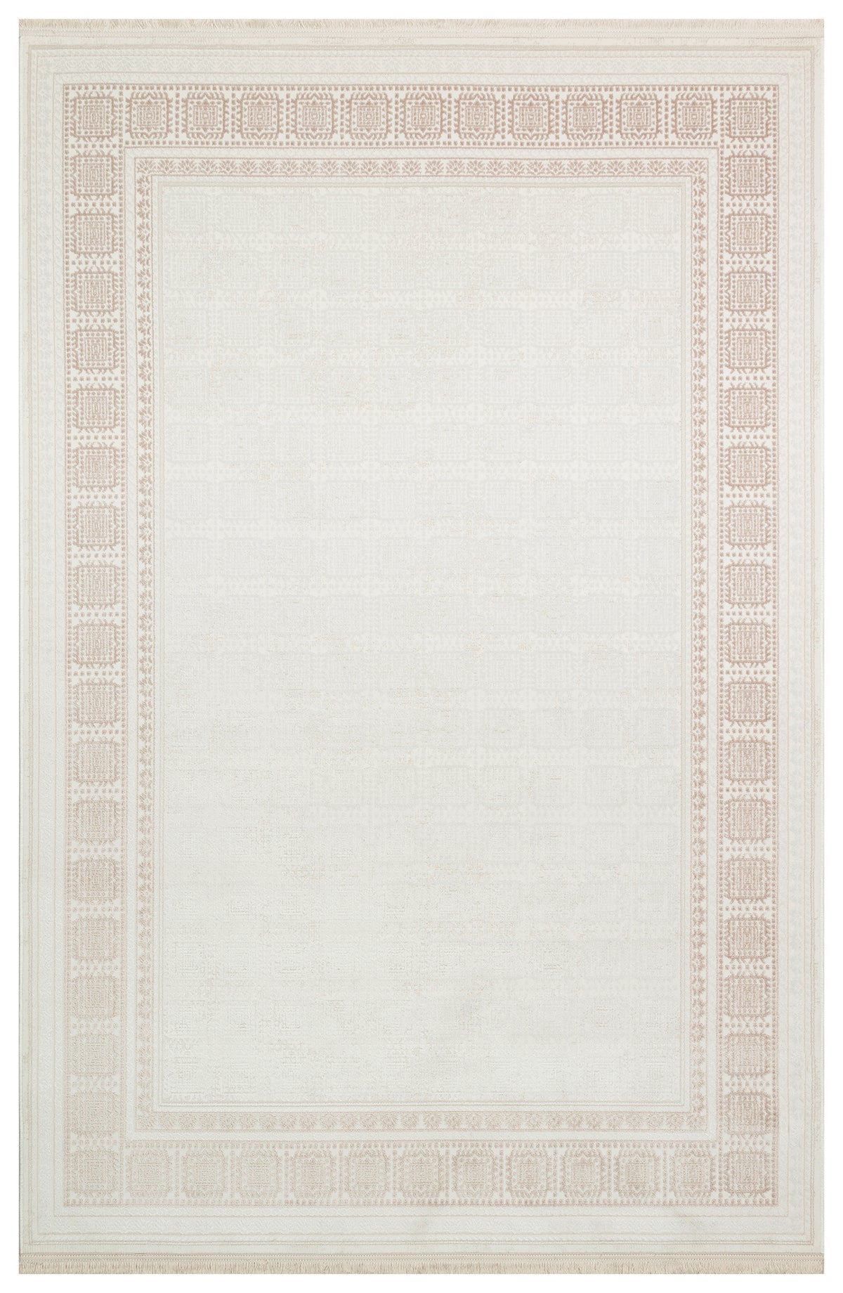 Cunda CN005 Bej Uzun Ömürlü Yumuşak Dokulu Salon Mutfak Koridor Oturma Odası Yolluk Halı