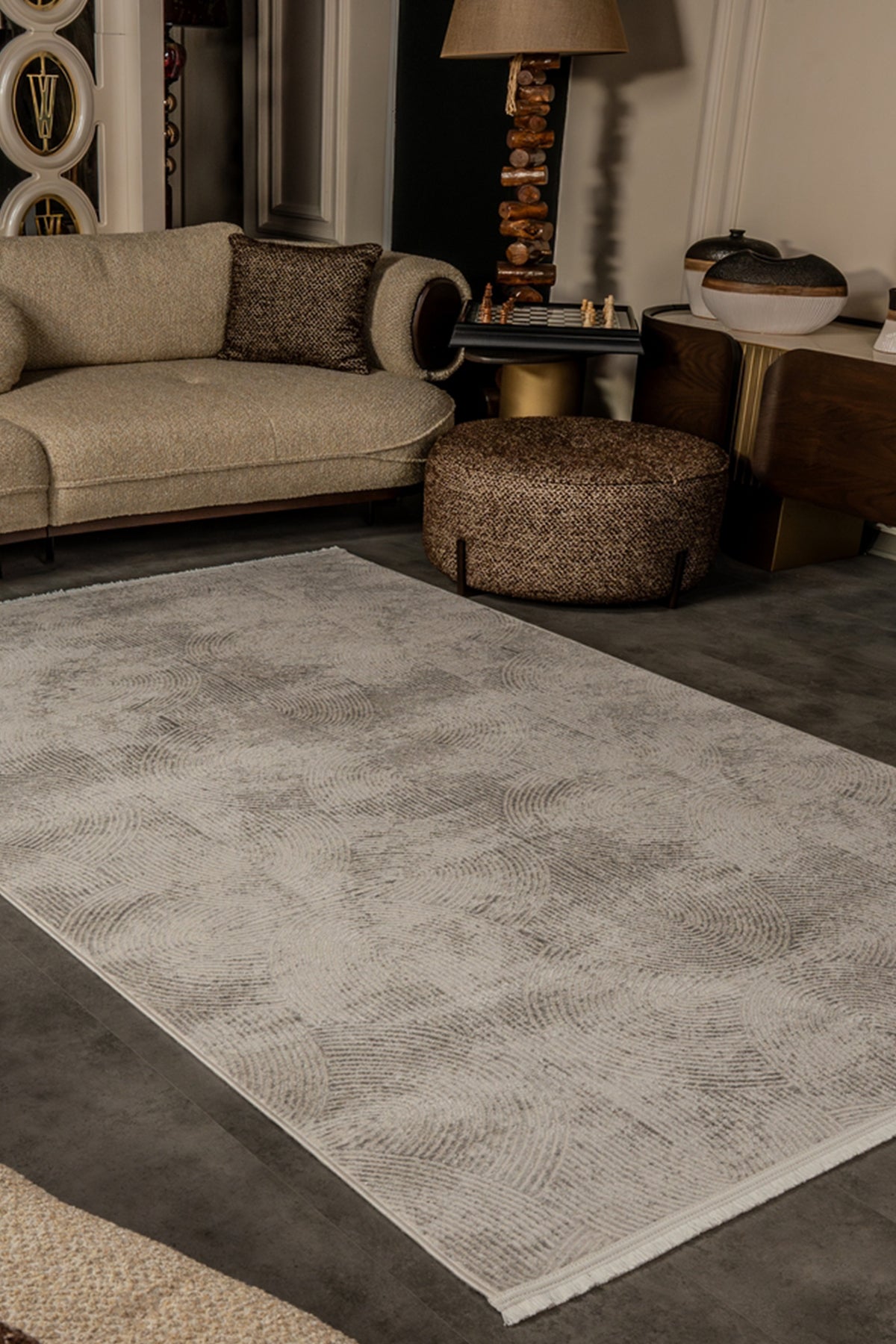 Cunda CN009 Beige Strapazierfähiger, weicher Läuferteppich für Wohnzimmer, Küche, Flur, Aufenthaltsraum